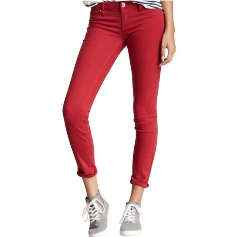 Blank NYC Mid Rise Skinny Jeans Stretch Denim Red Women’s size 30 / 10
